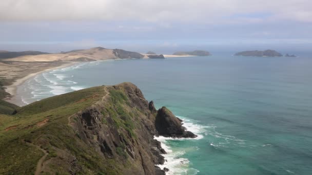 Trilha Cabo Reinga Nova Zelândia — Vídeo de Stock