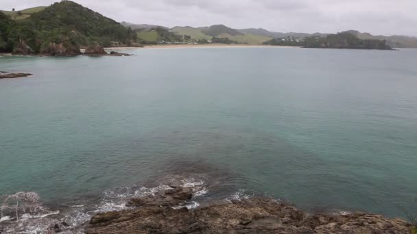 Sandy Bay Yeni Zelanda — Stok video
