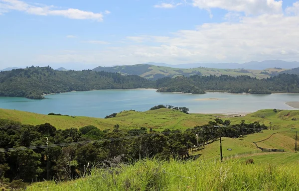 Vista Porto Manaia Península Coromandel Nova Zelândia — Fotografia de Stock