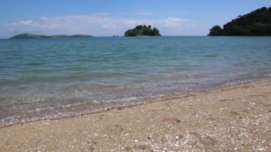 Bir görünümden Coromandel shore - Yeni Zelanda