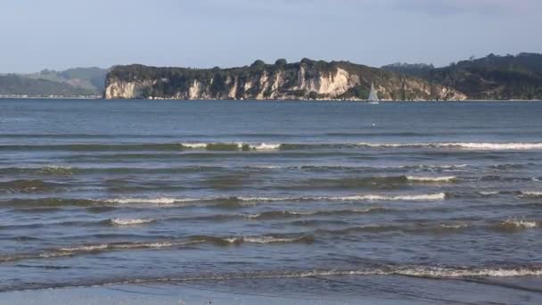 Falaises sur Mercury Bay, Nouvelle-Zélande 