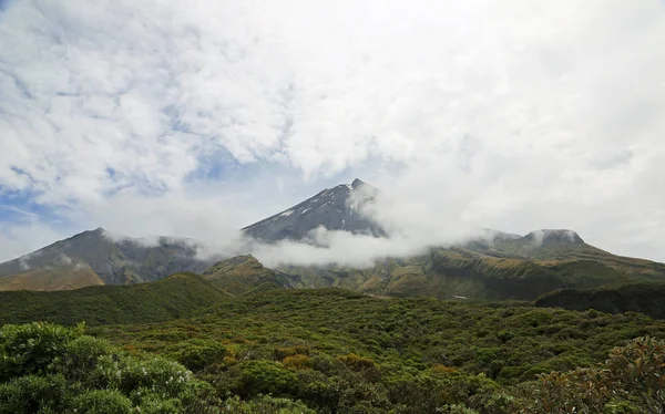 Φως Πάνω Από Egmont Taranaki Egmont Νέα Ζηλανδία — Φωτογραφία Αρχείου