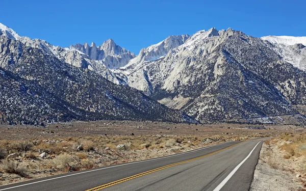 Route Dans Les Collines Alabama Sierra Nevada Owens Valley Californie — Photo