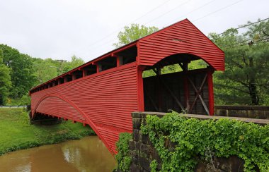 1855, Barrackville Kapalı Köprüsü, Batı Virginia.