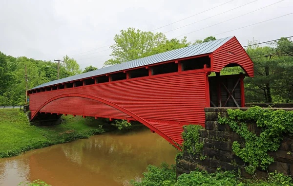 Barrackville Covered Bridge 1855 West Virginia — Stock Photo, Image