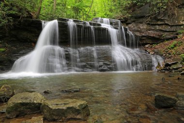 Kayalar ve Yukarı Şelaleler - Holly River Eyalet Parkı, Batı Virginia