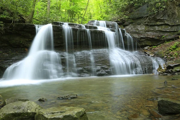 Upper Falls Holly River State Park West Virginia — Stock fotografie