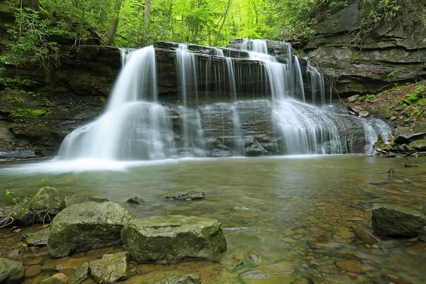 Idyllic Upper Falls - Holly River Eyalet Parkı, Batı Virginia