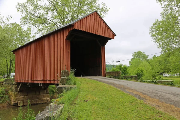 Walkersville Gedeckte Brücke 1903 West Virginia — Stockfoto