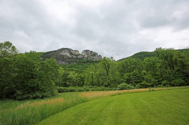 Seneca Rocks ile Panorama - Batı Virginia