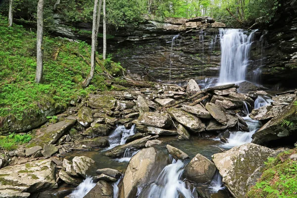 Προβολή Στο Middle Falls West Virginia — Φωτογραφία Αρχείου