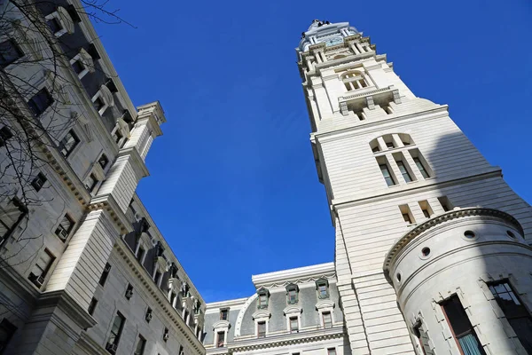 Vista Torre Del Ayuntamiento Filadelfia Pensilvania —  Fotos de Stock