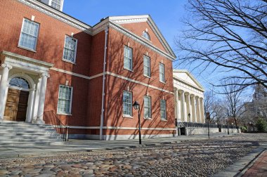 Yürüyen Kütüphane Sokağı - Amerikan Felsefe Topluluğu Binası - Bağımsızlık Meydanı, Philadelphia, Pennsylvania