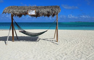 Plajdaki hamak - New Providence, Bahamalar
