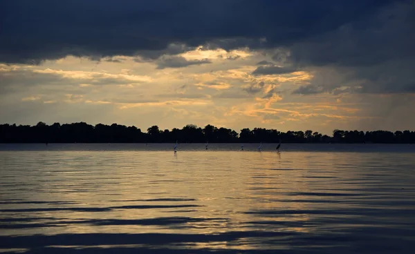 田纳西州 Reelfoot 湖州立公园 Reelfoot 湖日落 — 图库照片