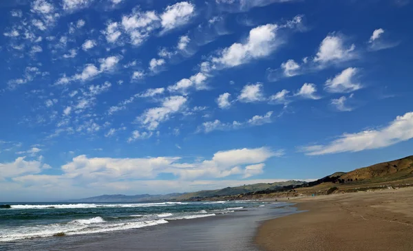 Krajobraz Plażą South Salmon Creek Park Stanowy Sonoma Coast Kalifornia — Zdjęcie stockowe