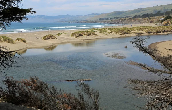 Vista Para Salmon Creek Beach Sonoma Coast State Park Califórnia — Fotografia de Stock
