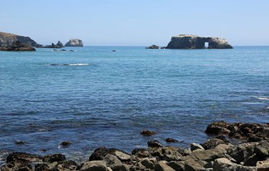 Balina Noktası 'ndan Arched Rock Sonoma Ciast State Park, Kaliforniya