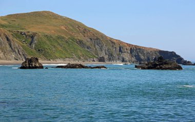 Blind Beach 'in uçurumları Sonoma Ciast State Park, Kaliforniya
