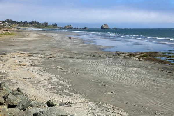 Walking Point George Strand Crescent City Kust Van Stille Oceaan — Stockfoto