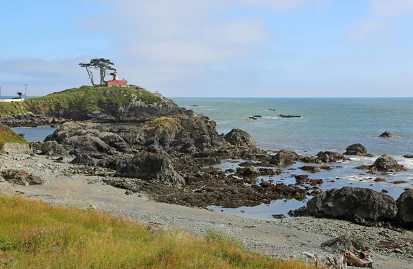 Batterij Point Kust Van Stille Oceaan Californië — Stockfoto