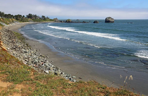 Visa Point George Stranden Crescent City Stilla Havets Kust Kalifornien — Stockfoto