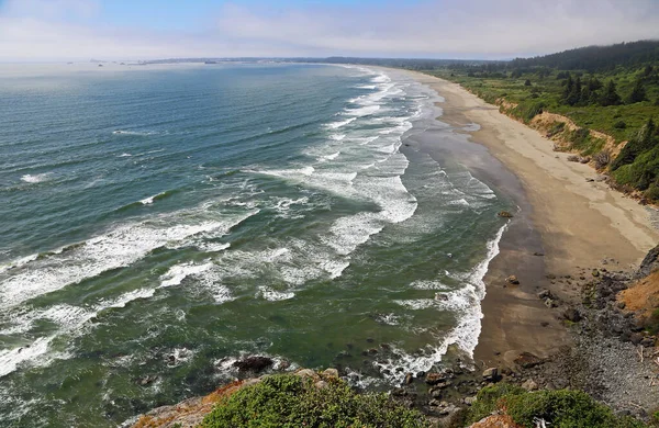 Πανόραμα Crescent Beach Ακτή Ειρηνικού Καλιφόρνια — Φωτογραφία Αρχείου