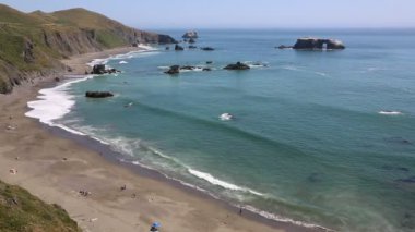 Blind Beach ve Arched Rock - Pasifik sahili, Kaliforniya