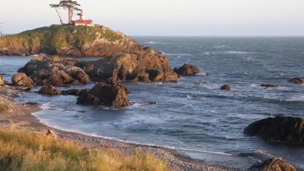 Battery Point Costa Del Pacifico California — Video Stock