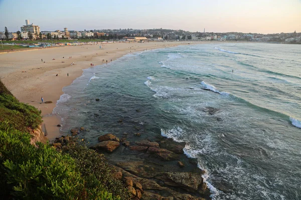 Morning Bondi Beach Coastal Walk Pacific Sydney New South Wales — Stock Photo, Image