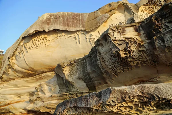 Eroded Cliff Coastal Walk Pacific Sydney New South Wales Australia — Stock Photo, Image