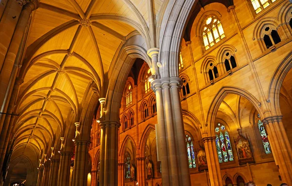 Arkaden Marys Cathedral Sydney New South Wales Australien — Stockfoto