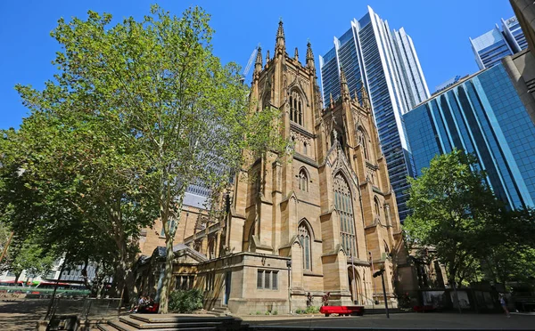 Vista Catedral San Andrés Sydney Nueva Gales Del Sur Australia — Foto de Stock