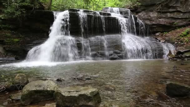 Pohled Upper Falls Západní Virginie — Stock video