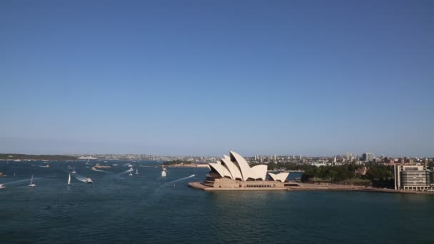 View Harbor Bridge Circular Quay Sydney New South Wales Australia — Stock Video