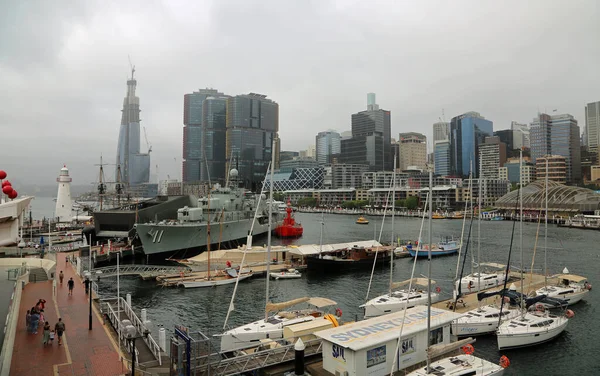 Darling Harbour Och Sydney Centrum Sydney New South Wales Australien — Stockfoto