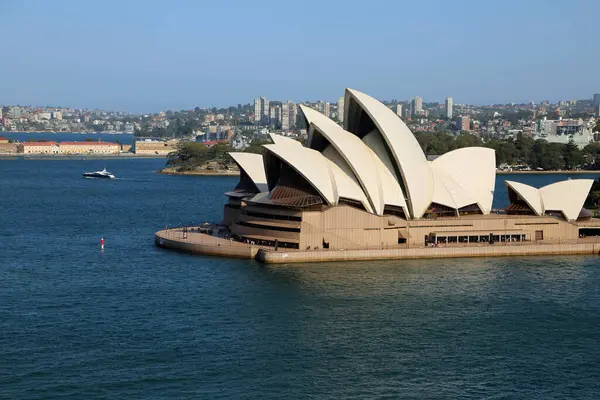 Vista Lateral Opera House Sydney Nueva Gales Del Sur Australia — Foto de Stock