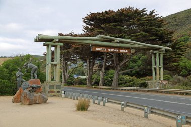 Büyük Okyanus Yolu tabelası - Victoria, Avustralya