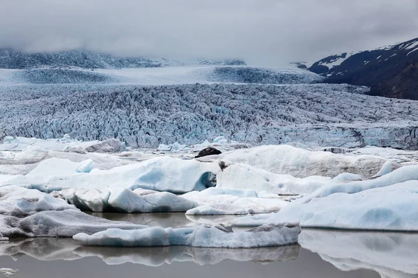 Fjallsarlon Buzdağı Gölü Zlanda Daki Vatnajokull Buzulu Zlanda Doğa Manzarası — Stok fotoğraf
