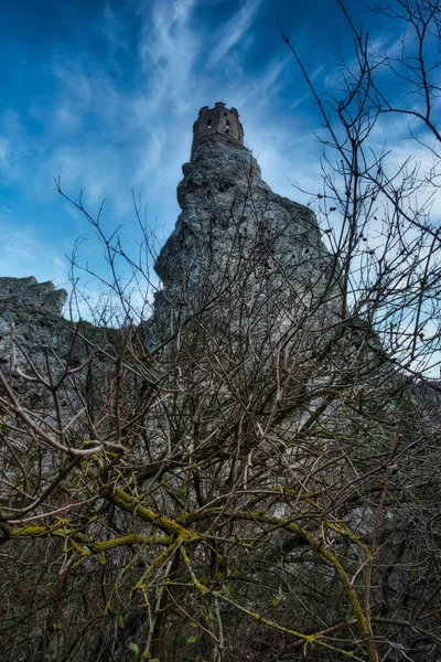 Devin Vieille Tour Ruine Slovaquie — Photo