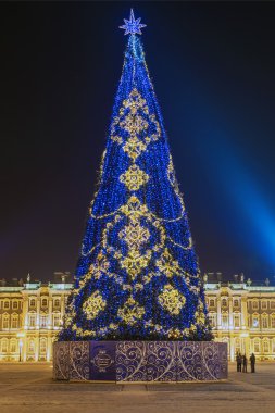 Palace Meydanı St. peretburge, Rusya Federasyonu (s'Noel ağacı