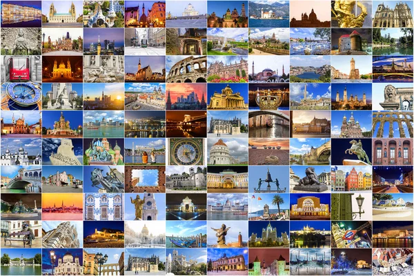 Collage of Europe attrazioni . — Foto Stock