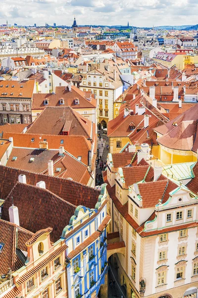 Pokrycia dachów z old Prague, Republika Czeska — Zdjęcie stockowe