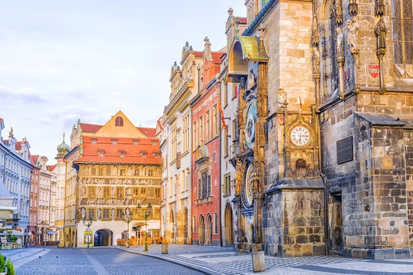 Morgen in Prag. Rathausplatz — Stockfoto