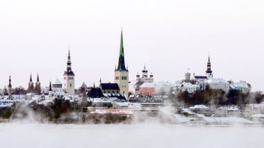 Baltık Denizi'nin Tallinn görünümünün görünüm