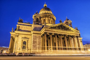 St. Isaac's Katedrali, St. Petersburg görünümünü Kış kış VI