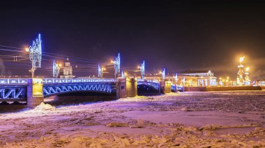 Noel, St. Petersburg. Festival Sarayı br bezemeleri