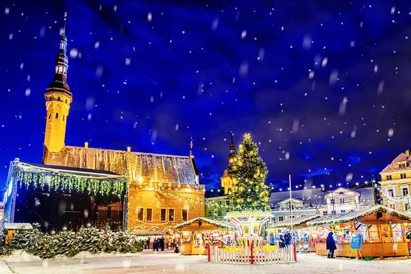 Marché de Noël à Tallinn, Estonie — Photo