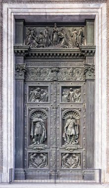 Gate St. Isaac's Katedrali, St Petersburg, Rusya