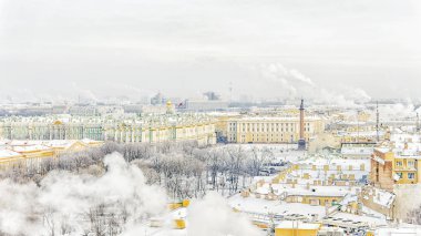 Palace Meydanı, St. Petersburg Hermitage. Kış panorama VI